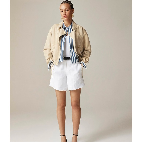 J. Crew Pants - NWT J. Crew 6" Harbor Short Linen White